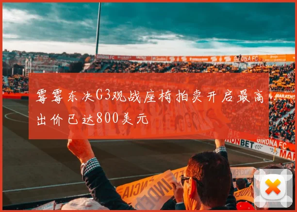 霉霉东决G3观战座椅拍卖开启最高出价已达800美元